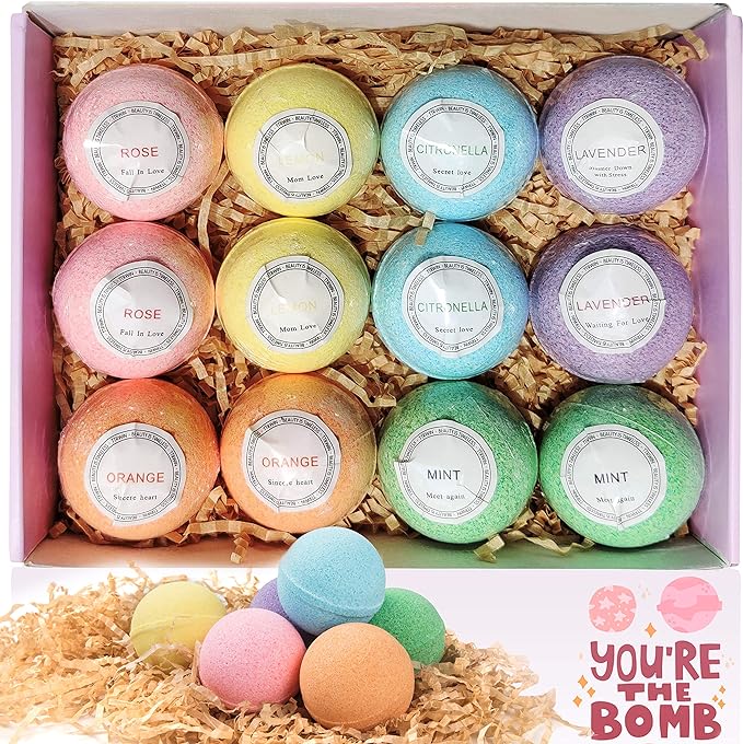 Bath Bombs Gift Set Feminine Energy Gift Ideas for Christmas