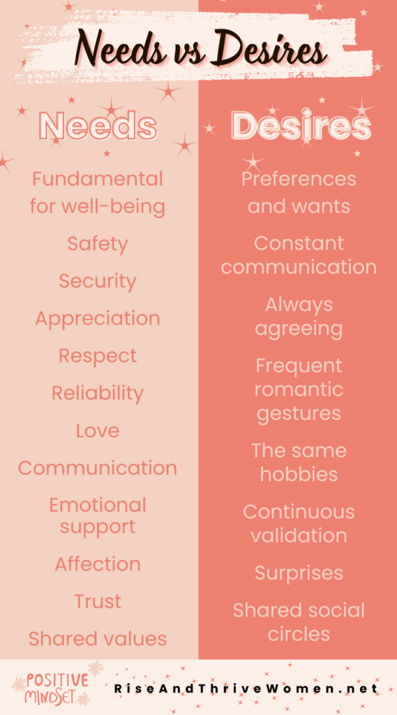 needs vs desires how to emotionally detach