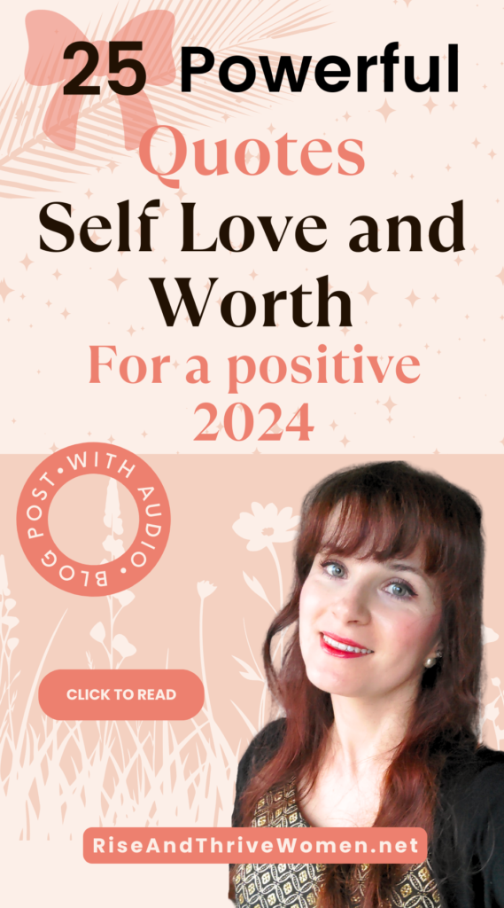 pin 25 Powerful Quotes about Self Love and Worth for 2024