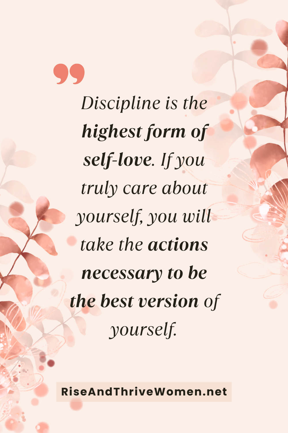 New Summer Routines for Growth and Emotional Regulation for Women self-discipline quote