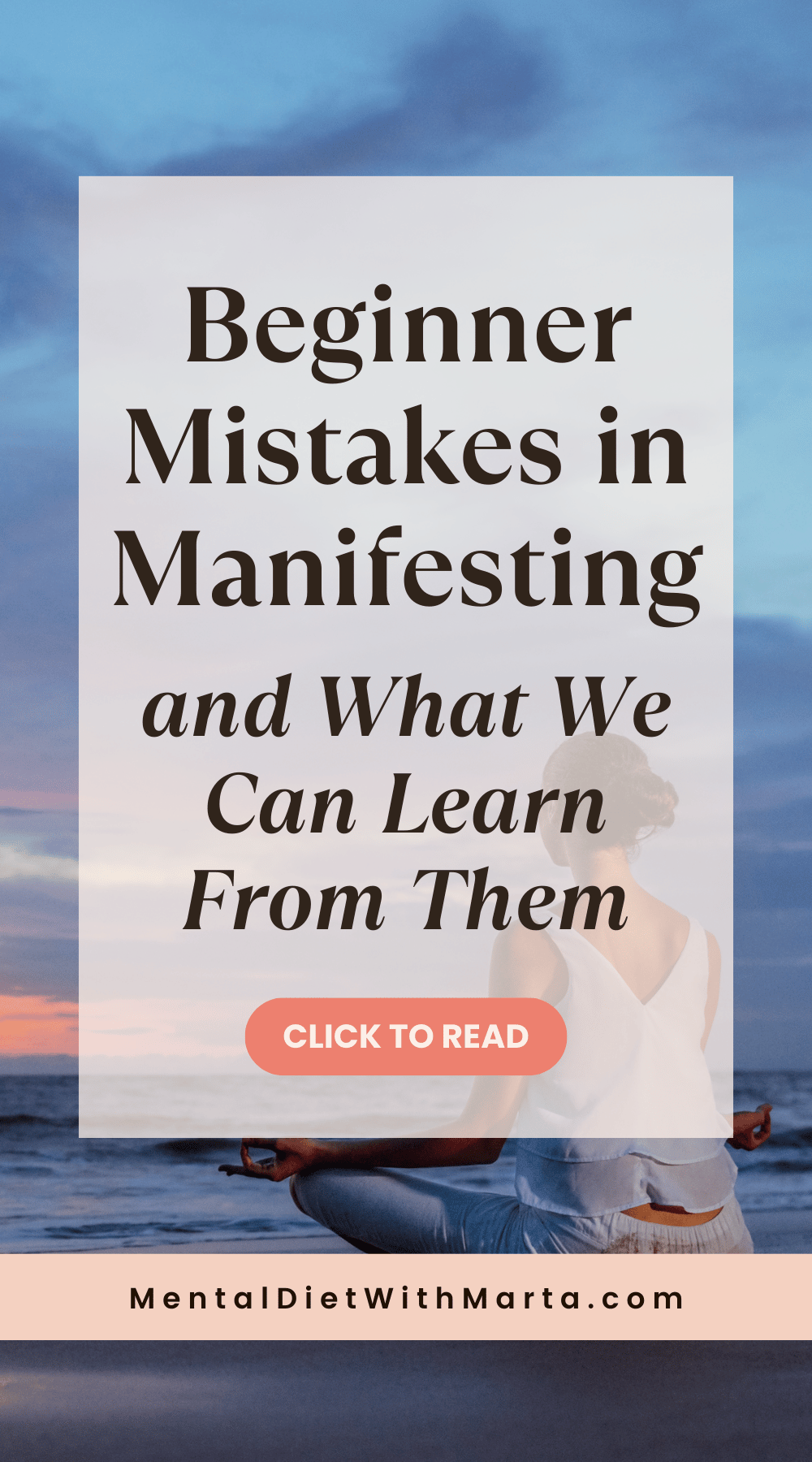 The 3 Biggest Beginner Mistakes in Manifesting (Advanced Take) Pin