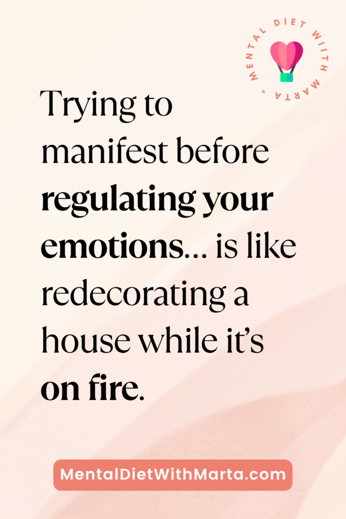 Spiritual Bypassing and Manifestation: How to Tell the Difference quote mental diet with marta