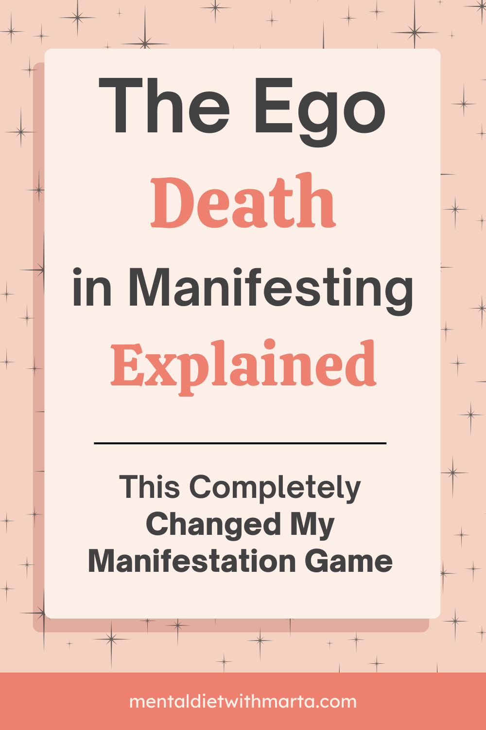Pin The Ego Death in manifesting: Manifestation pain explained