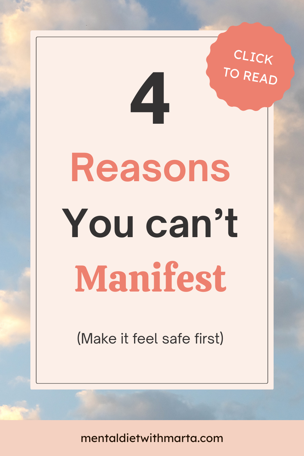Why can't I manifest? Tip: It's your nervous system pinterest mental diet with marta